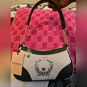 Juicy Couture Velvet Heritage Shoulder Bag